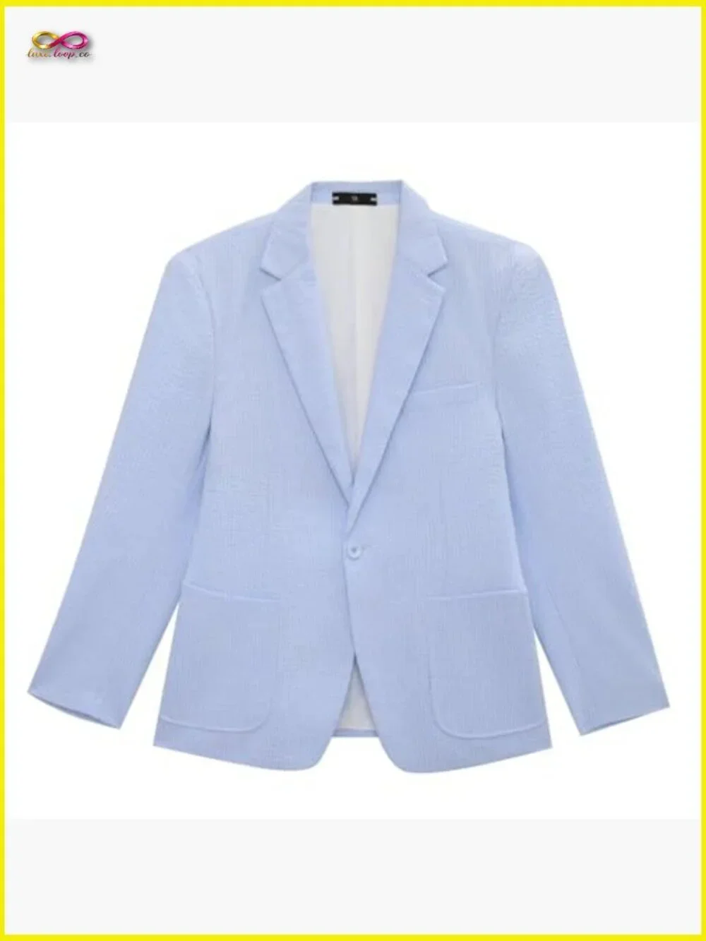 Seersucker Suit Slim Fit Formal Casual Wedding Business Navy Pin Stripe
